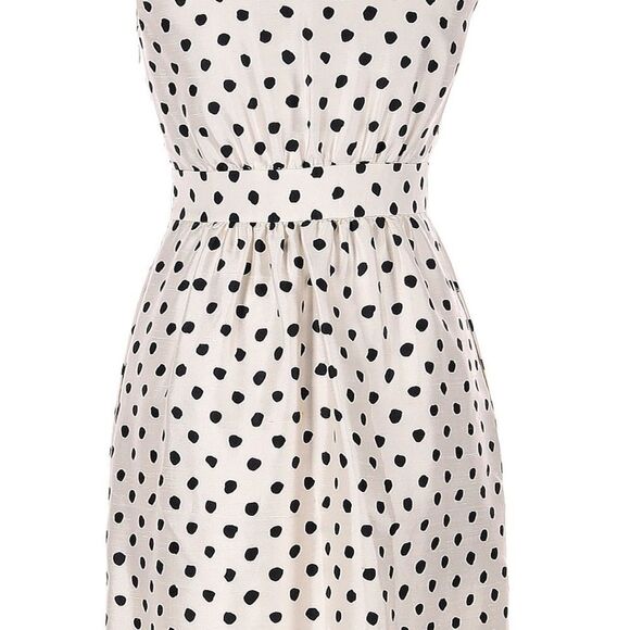Kate Spade 100% Silk Natalia Polka Dot Dress sleeveless Ruffled collar 6 - Picture 5 of 15